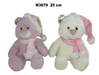 Opakowanie Miś świąteczny 25cm MIX