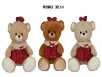 Opakowanie Miś w sukience 32cm MIX