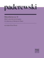 Okładka książki Miscellanea op.16 zbiór utworów
