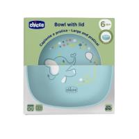 Opakowanie Miseczka z pokrywką niebieska 6m+