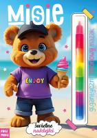 Misie. Gigantyczny neonowy mazak. Marker modułowy. Autor: Opracowanie zbiorowe. SmakLiter.pl Okładka książki Misie. Gigantyczny neonowy mazak. Marker modułowy