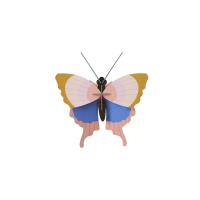 Opakowanie Model kartonowy 3D Wall Art - Gold Rim Butterfly