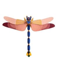 Opakowanie Model kartonowy 3D Wall Art - Pink Dragonfly