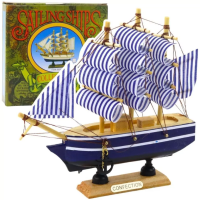 Model kolekcjonerski Statek Żaglowiec biało-nieb.. Wydawca: Leantoys. SmakLiter.pl Opakowanie Model kolekcjonerski Statek Żaglowiec biało-nieb.