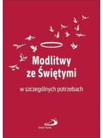 Modlitwy ze świętymi w szczególnych potrzebach. Autor:   Praca zbiorowa. SmakLiter.pl Okładka książki Modlitwy ze świętymi w szczególnych potrzebach