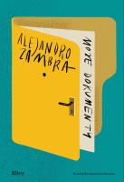 Moje dokumenty. Autor: Zambra Alejandro. SmakLiter.pl Okładka książki Moje dokumenty