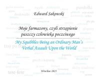 Okładka książki Moje farmazony... / My Squibbles...