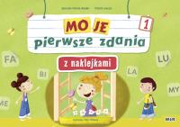 Okładka książki Moje pierwsze zdania z naklejkami. Zeszyt 1