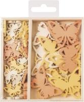 Opakowanie Motylki drewniane 54el