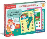 Mówiące Pióro 500 pytań lecznica dla zwierząt. Wydawca: Clementoni. SmakLiter.pl Opakowanie Mówiące Pióro 500 pytań lecznica dla zwierząt
