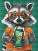 Opakowanie Mozaika diamentowa - Uroczy szop pracz... 30x40cm