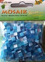 Mozaika kamyczki 5x5mm niebieska. Wydawca: Galeria Hobby. SmakLiter.pl Opakowanie Mozaika kamyczki 5x5mm niebieska