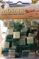 Mozaika kamyczki marmurkowe 10x10mm zielona. Wydawca: Galeria Hobby. SmakLiter.pl Opakowanie Mozaika kamyczki marmurkowe 10x10mm zielona