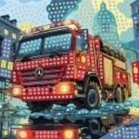 Mozaika piankowa straż pożarna 25x25cm. Wydawca: Titanum. SmakLiter.pl Opakowanie Mozaika piankowa straż pożarna 25x25cm