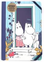 Opakowanie Muminki Notatnik A5 z gumką Mama, Tata i Mała Mi