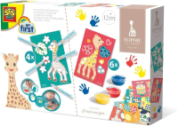 My first Żyrafa Sophie kolorowanie i malowanie. Wydawca: SES. SmakLiter.pl Opakowanie My first Żyrafa Sophie kolorowanie i malowanie