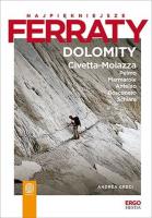 Najpiękniejsze ferraty. Dolomity Południowe. Autor: Andrea Greci. SmakLiter.pl Okładka książki Najpiękniejsze ferraty. Dolomity Południowe