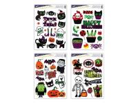 Naklejka halloween 30x42cm MIX. Wydawca: MFP. SmakLiter.pl Opakowanie Naklejka halloween 30x42cm MIX