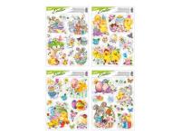 Naklejka na okno brokat Wielkanoc 30x42cm MIX. Wydawca: MFP. SmakLiter.pl Opakowanie Naklejka na okno brokat Wielkanoc 30x42cm MIX