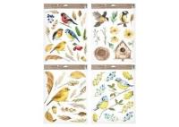 Opakowanie Naklejka na okno Ptaci 30x42cm MIX