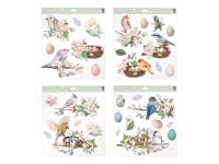 Naklejka na okno ptaki z brokatem 30x33,5cm. Wydawca: MFP. SmakLiter.pl Opakowanie Naklejka na okno ptaki z brokatem 30x33,5cm