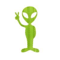 Naklejka odblaskowy UFOludek. Wydawca: ARPEX. SmakLiter.pl Opakowanie Naklejka odblaskowy UFOludek