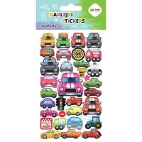 Naklejki 3D Puffy Cars 10x20cm HAPPY COLOR. Wydawca: GDD. SmakLiter.pl Opakowanie Naklejki 3D Puffy Cars 10x20cm HAPPY COLOR