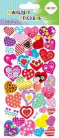 Opakowanie Naklejki 3D Puffy Color Hearts 9,5x22cmHAPPY COLOR