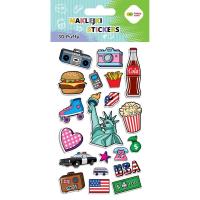 Naklejki 3D Puffy Funky Usa 10x20cm HAPPY COLOR. Wydawca: GDD. SmakLiter.pl Opakowanie Naklejki 3D Puffy Funky Usa 10x20cm HAPPY COLOR