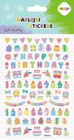 Opakowanie Naklejki 3D Soft Puffy Birthday110x205 HAPPY COLOR