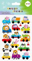 Opakowanie Naklejki 3D Soft Puffy Cars 110x205 HAPPY COLOR