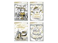 Naklejki bożonarodzeniowe 30x42cmx30cm VA017. Wydawca: MFP. SmakLiter.pl Opakowanie Naklejki bożonarodzeniowe 30x42cmx30cm VA017