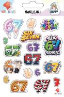 Opakowanie Naklejki dla dzieci six seven 67