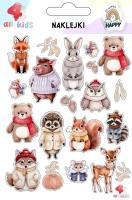 Naklejki dla dzieci Zwierzęta zimowe. Wydawca: All4Kids. SmakLiter.pl Opakowanie Naklejki dla dzieci Zwierzęta zimowe