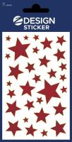 Opakowanie Naklejki foliowe - czerwone gwiazdy