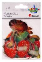 Naklejki foliowe grzyby 40szt. Wydawca: Titanum. SmakLiter.pl Opakowanie Naklejki foliowe grzyby 40szt