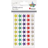 Naklejki foliowe Gwiazdki 15mm 400szt. Wydawca: Titanum. SmakLiter.pl Opakowanie Naklejki foliowe Gwiazdki 15mm 400szt