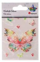 Naklejki foliowe motyl 74x55mm 9szt. Wydawca: Titanum. SmakLiter.pl Opakowanie Naklejki foliowe motyl 74x55mm 9szt