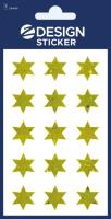 Opakowanie Naklejki foliowe - złote gwiazdki