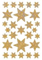 Opakowanie Naklejki gwiazdki złote