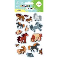 Naklejki Horses 10x20cm HAPPY COLOR. Wydawca: GDD. SmakLiter.pl Opakowanie Naklejki Horses 10x20cm HAPPY COLOR