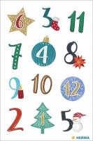 Opakowanie Naklejki kalendarz adwentowy