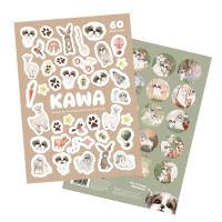 Naklejki Kawa 60 sztuk. Wydawca: KAWA PAP. SmakLiter.pl Opakowanie Naklejki Kawa 60 sztuk