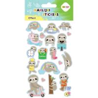 Naklejki Leniwce 10x20cm HAPPY COLOR. Wydawca: GDD. SmakLiter.pl Opakowanie Naklejki Leniwce 10x20cm HAPPY COLOR