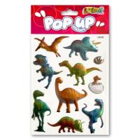 Opakowanie Naklejki metaliczne Dinosaurs