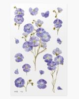 Opakowanie Naklejki ozdobne kwiaty Len zwyczajny