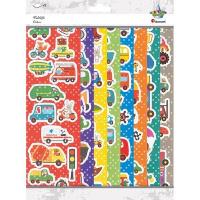 Opakowanie Naklejki papierowe 8 plansz pojazdy