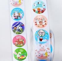 Opakowanie Naklejki papierowe na taśmie 25mm 500szt