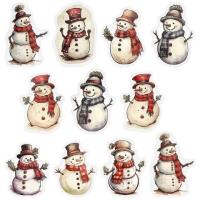 Naklejki papierowe na taśmie Bałwanki 250szt. Wydawca: Titanum. SmakLiter.pl Opakowanie Naklejki papierowe na taśmie Bałwanki 250szt