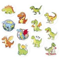 Naklejki papierowe na taśmie Dinozaury 500szt. Wydawca: Titanum. SmakLiter.pl Opakowanie Naklejki papierowe na taśmie Dinozaury 500szt